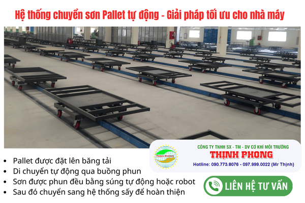 Hệ thống chuyền sơn Pallet