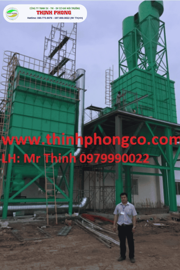 Hệ thu hồi + xử lý bụi sử dụng Filter lọc bụi và Silo chứa bụi