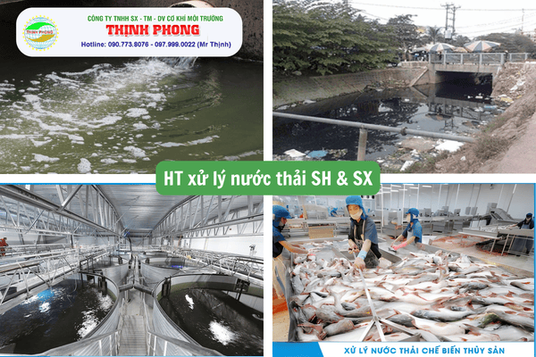 HT xử lý nước thải SH & SX