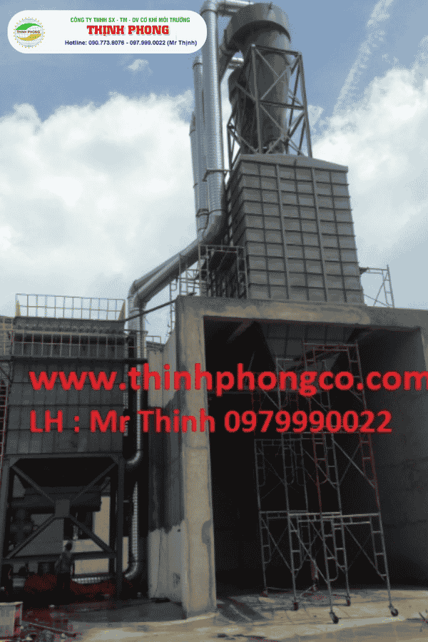 thu hồi bụi sử dụng Filter lọc bụi và Silo chứa